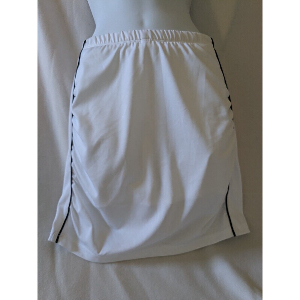 Bolle Sport Women White Tennis Golf Skort short size L Summer Fall